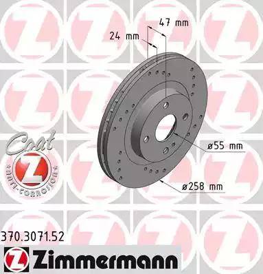 Zimmermann 370.3071.52 - Kočioni disk www.molydon.hr