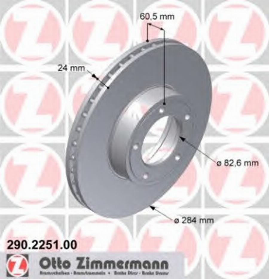 Zimmermann 290225100 - Kočioni disk www.molydon.hr