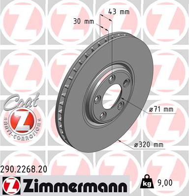 Zimmermann 290.2268.20 - Kočioni disk www.molydon.hr