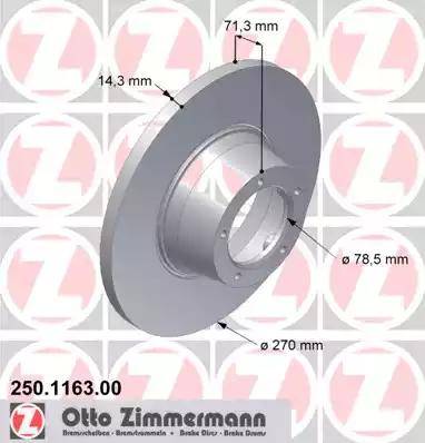 Zimmermann 250.1163.00 - Kočioni disk www.molydon.hr