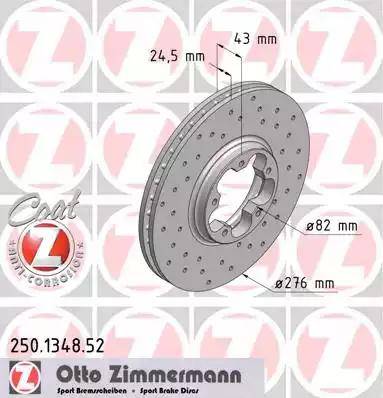 Zimmermann 250.1348.52 - Kočioni disk www.molydon.hr