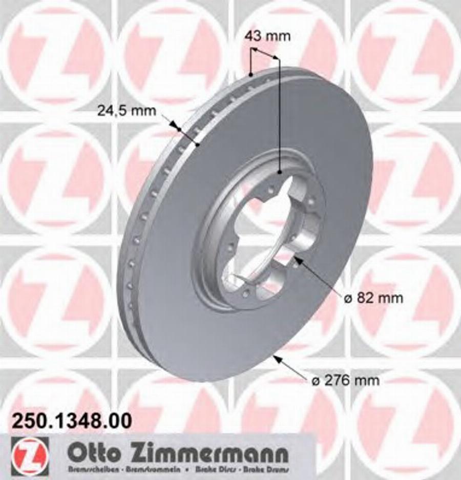 Zimmermann 250.1348.00 - Kočioni disk www.molydon.hr