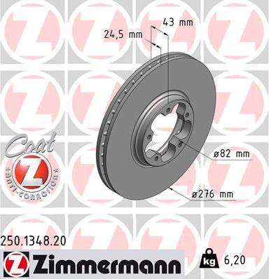 Zimmermann 250.1348.20 - Kočioni disk www.molydon.hr