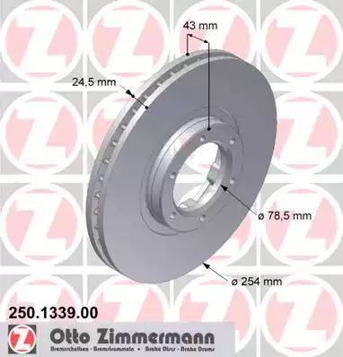 Zimmermann 250.1339.00 - Kočioni disk www.molydon.hr