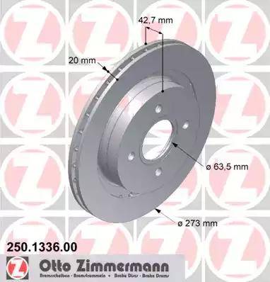 Zimmermann 250.1336.00 - Kočioni disk www.molydon.hr