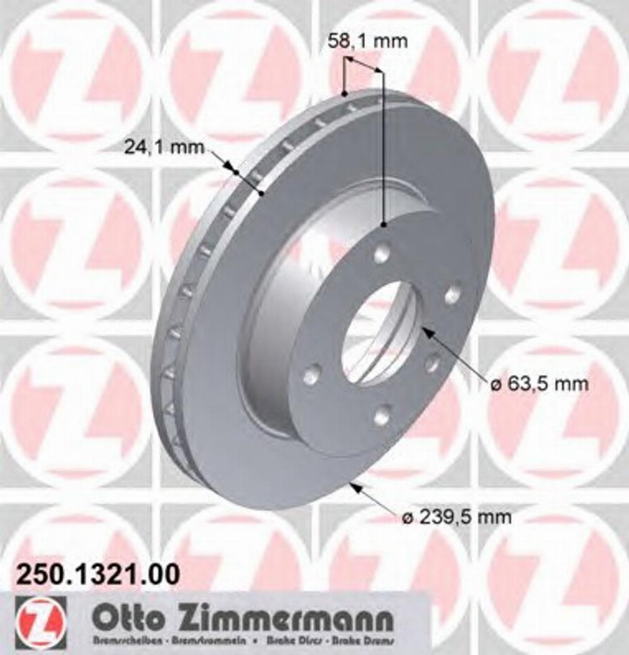 Zimmermann 250.1321.00 - Kočioni disk www.molydon.hr