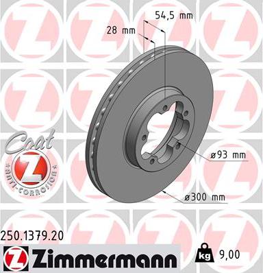 Zimmermann 250.1379.20 - Kočioni disk www.molydon.hr