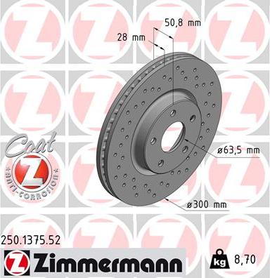 Zimmermann 250.1375.52 - Kočioni disk www.molydon.hr