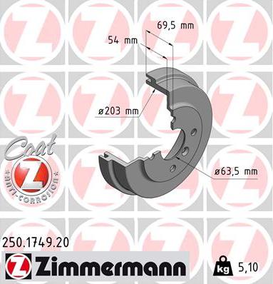 Zimmermann 250.1749.20 - Bubanj kočnica www.molydon.hr