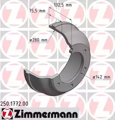 Zimmermann 250.1772.00 - Bubanj kočnica www.molydon.hr