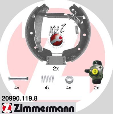 Zimmermann 20990.119.8 - Komplet kočnica, bubanj kočnice www.molydon.hr