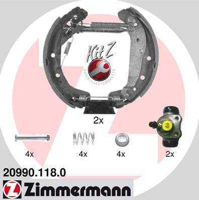 Zimmermann 20990.118.0 - Komplet kočnica, bubanj kočnice www.molydon.hr