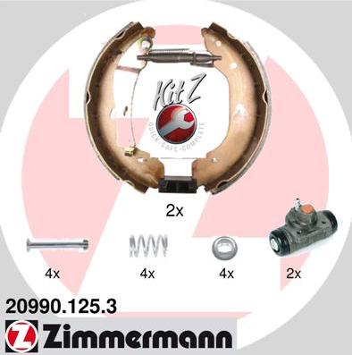 Zimmermann 20990.125.3 - Komplet kočnica, bubanj kočnice www.molydon.hr