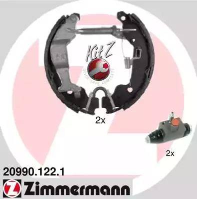 Zimmermann 20990.122.1 - Komplet kočnica, bubanj kočnice www.molydon.hr