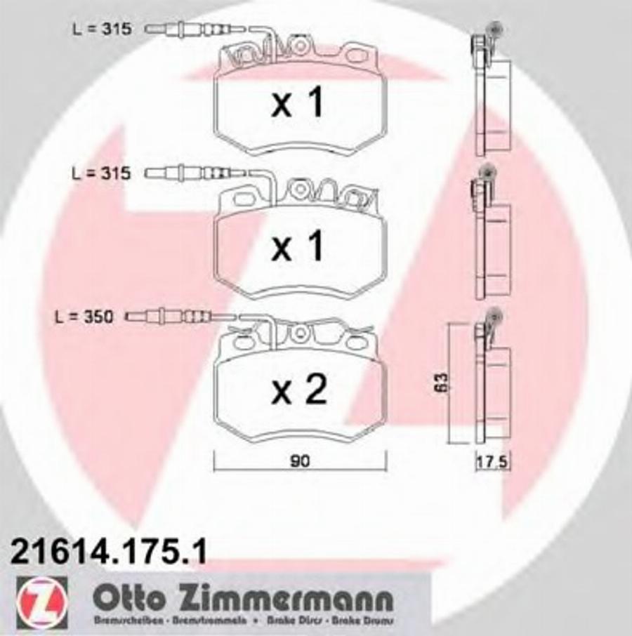 Zimmermann 216141751 - Komplet Pločica, disk-kočnica www.molydon.hr