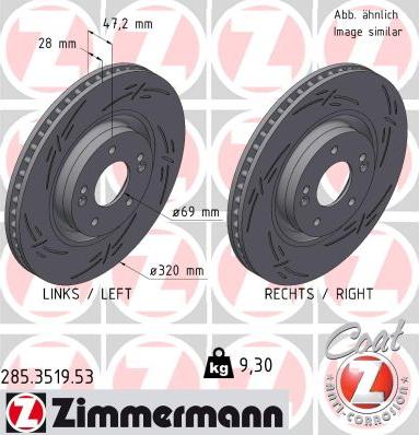 Zimmermann 285.3519.53 - Kočioni disk www.molydon.hr