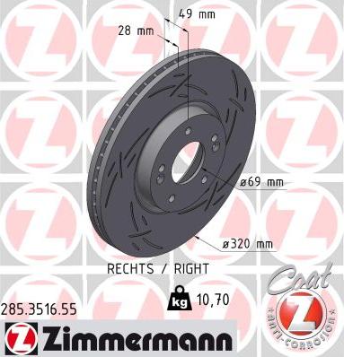 Zimmermann 285.3516.55 - Kočioni disk www.molydon.hr