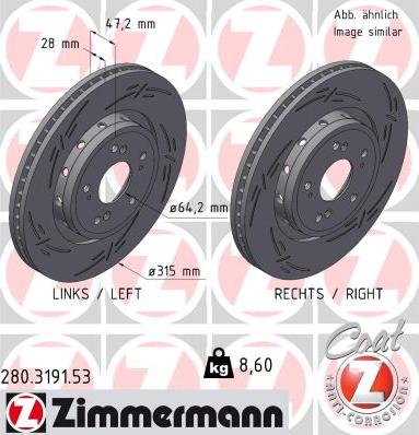 Zimmermann 280.3191.53 - Kočioni disk www.molydon.hr