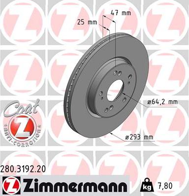 Zimmermann 280.3192.20 - Kočioni disk www.molydon.hr