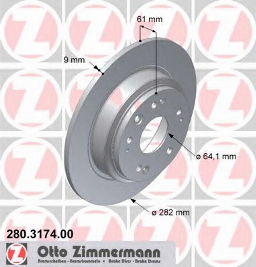 Zimmermann 280317400 - Kočioni disk www.molydon.hr