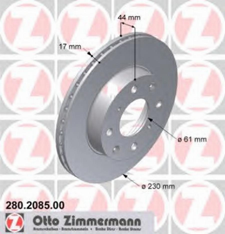 Zimmermann 280208500 - Kočioni disk www.molydon.hr