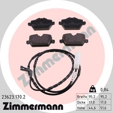 Zimmermann 23623.170.2 - Komplet Pločica, disk-kočnica www.molydon.hr