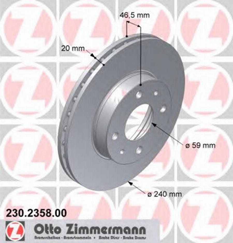 Zimmermann 230235800 - Kočioni disk www.molydon.hr