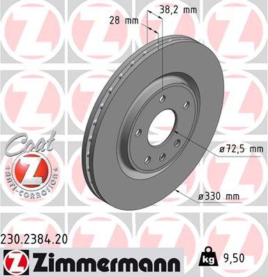 Zimmermann 230.2384.20 - Kočioni disk www.molydon.hr