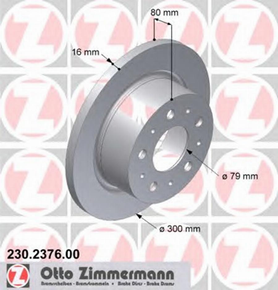 Zimmermann 230.2376.00 - Kočioni disk www.molydon.hr