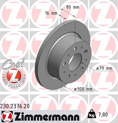 Zimmermann 230.2376.20 - Kočioni disk www.molydon.hr