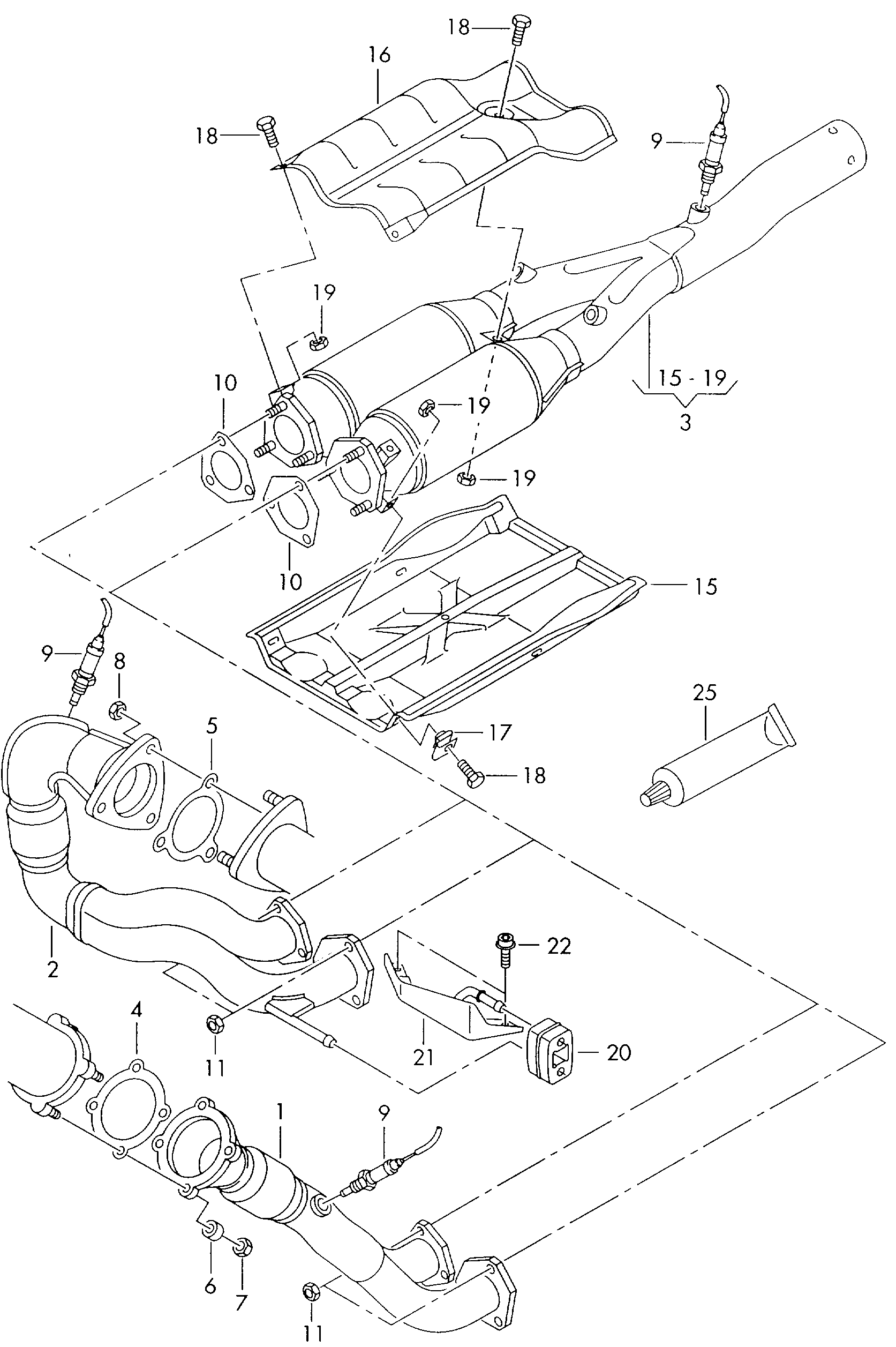 Seat 191 253 232A - Brtva, Ispušna Cijev www.molydon.hr