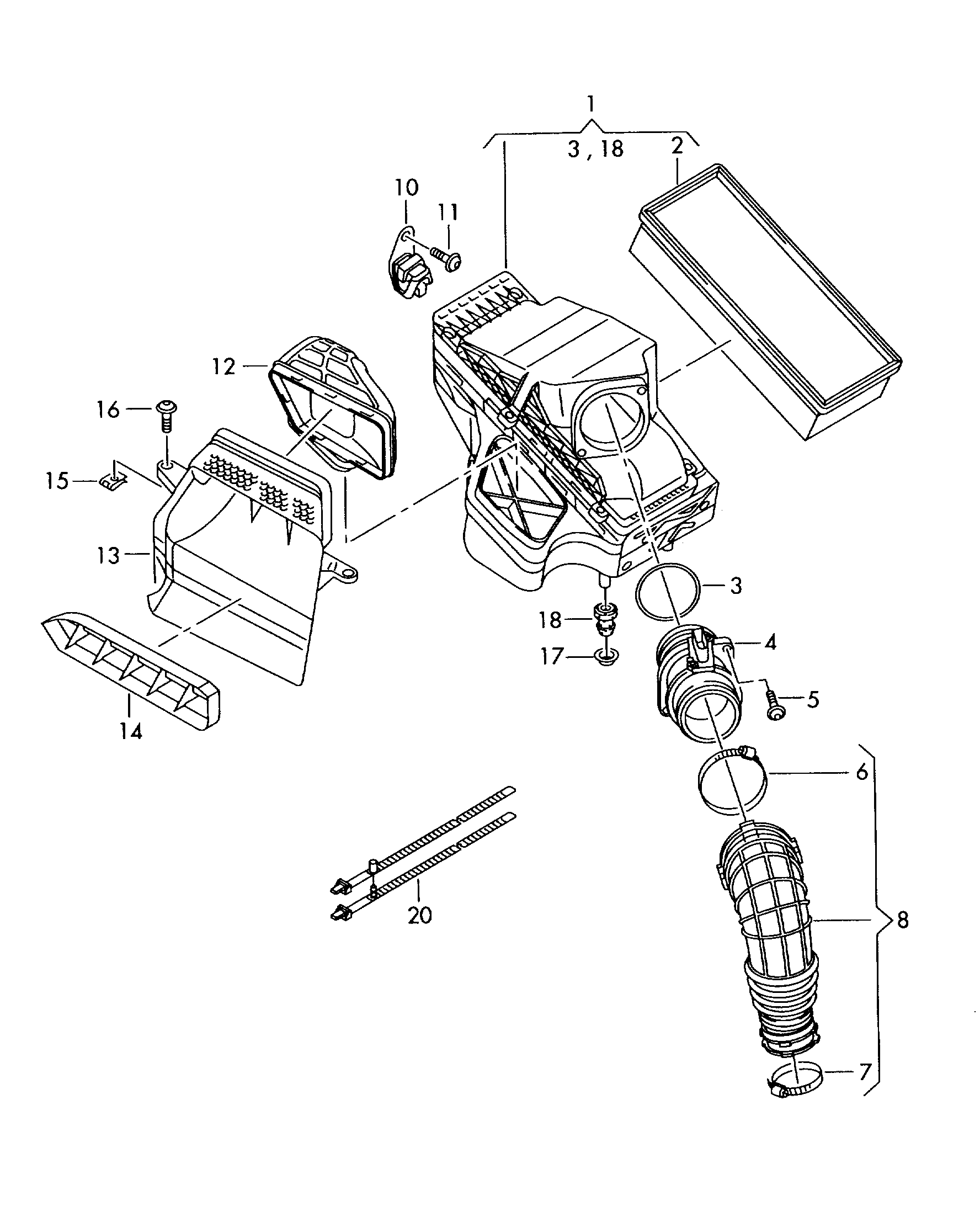 VW 8K0 133 843 E - Filter za zrak www.molydon.hr