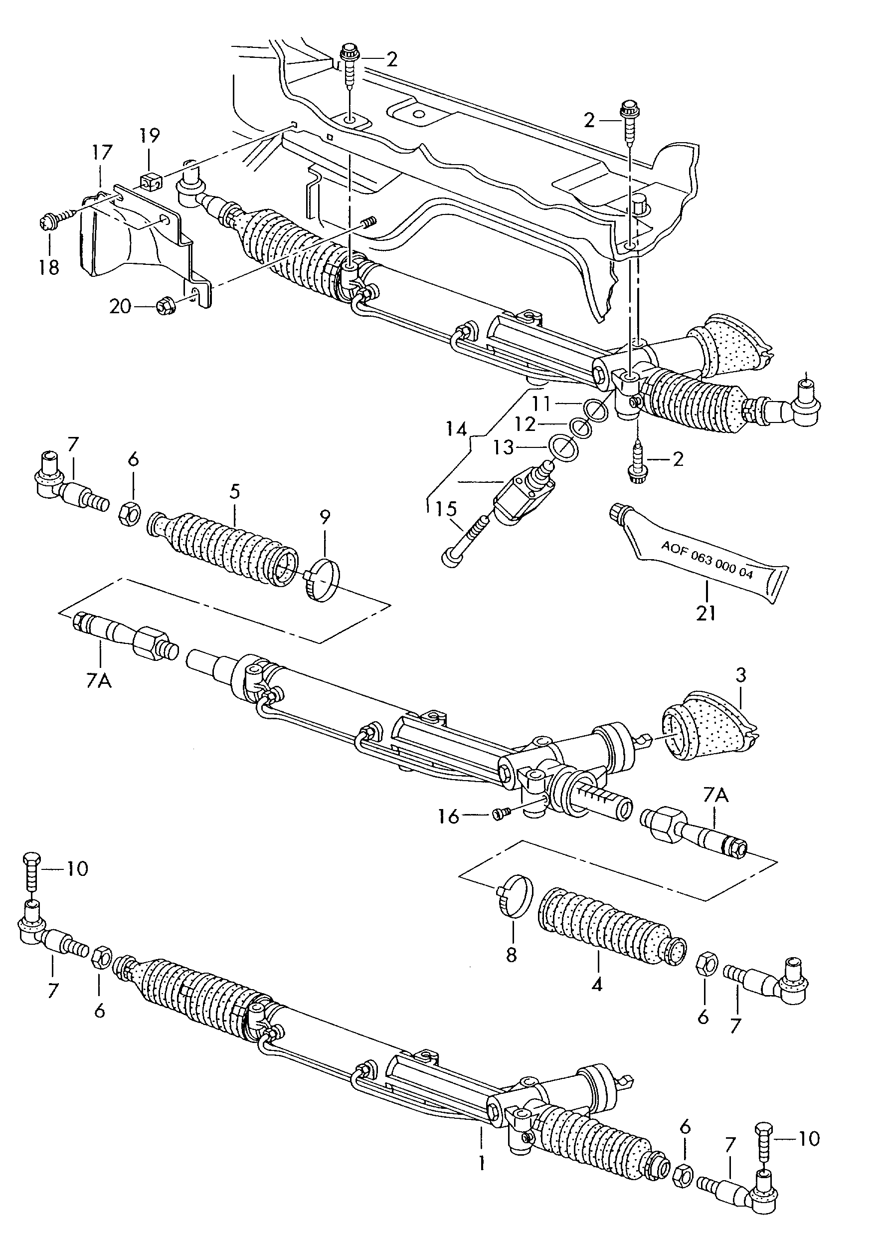 VAG 4B1 422 052 D - Upravljački mehanizam www.molydon.hr