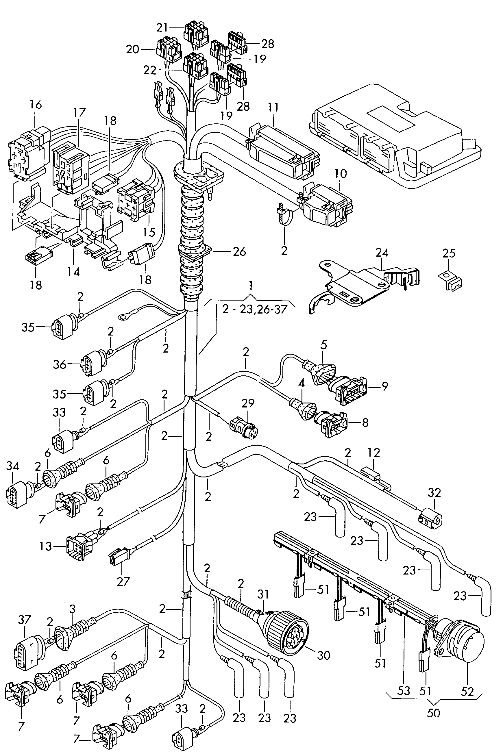 Seat 1J0 973 723 G - Komplet za popravak kablova, senzor položaja radilice www.molydon.hr