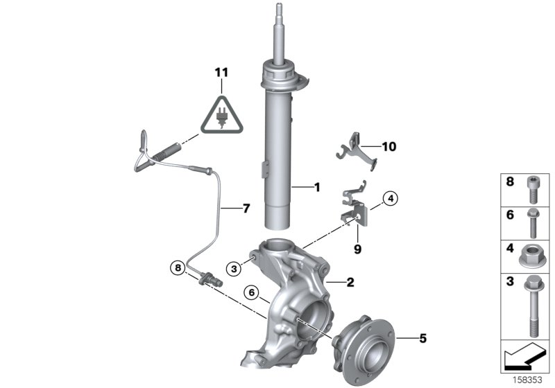 Mini 31316786013 - Left front spring strut www.molydon.hr