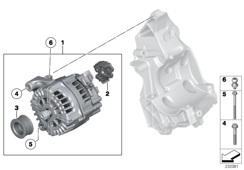 BMW 12 31 7 808 074 - Alternator www.molydon.hr