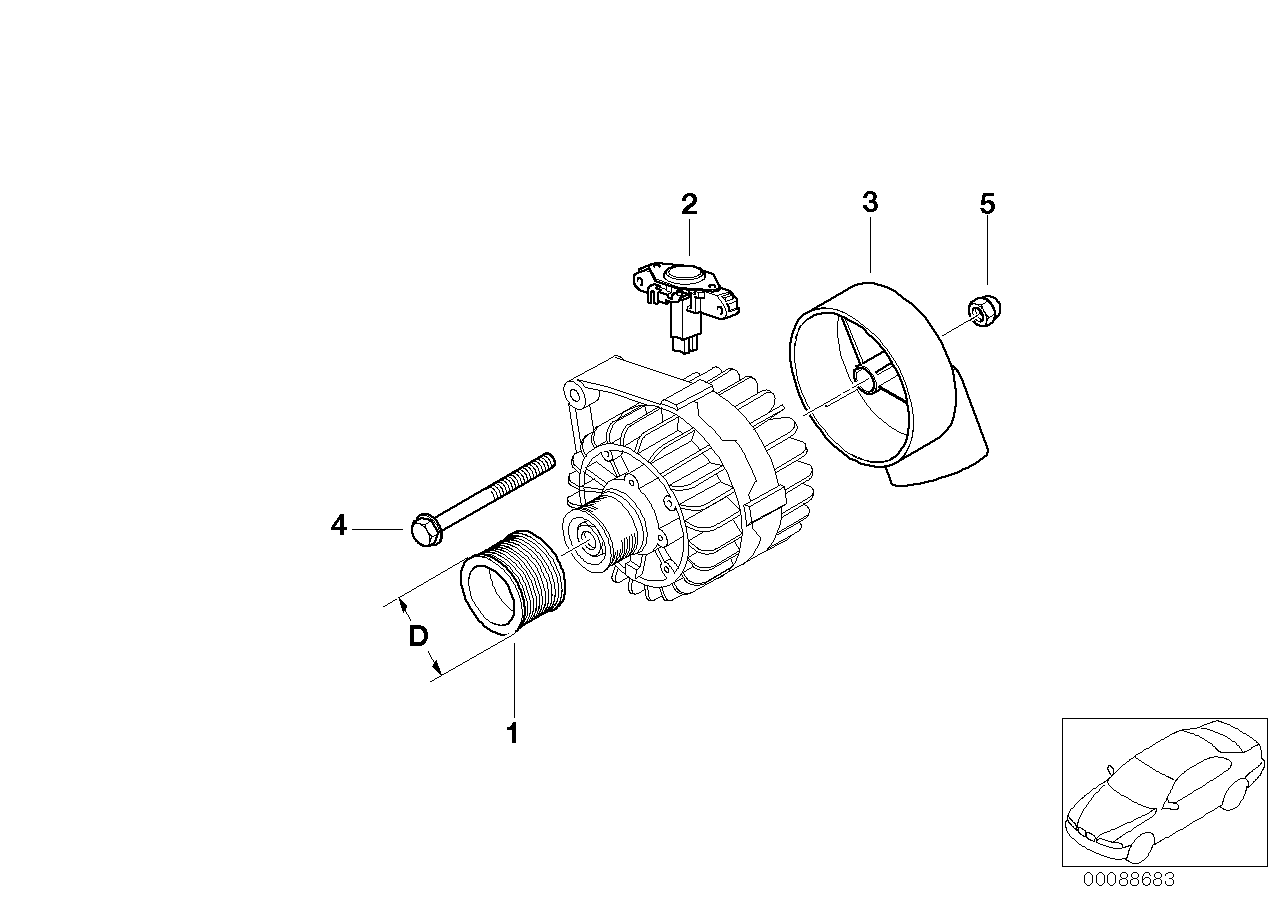 BMW 12 31 7 540 656 - Regulator napona generatora www.molydon.hr