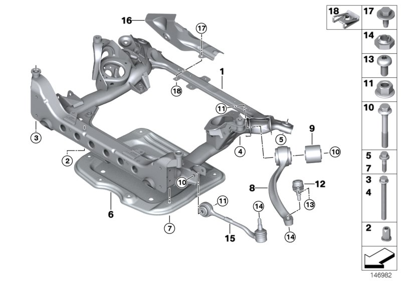 BMW 31 12 2 405 863 - Rame, Nezavisna poluga za ovjes kotača www.molydon.hr