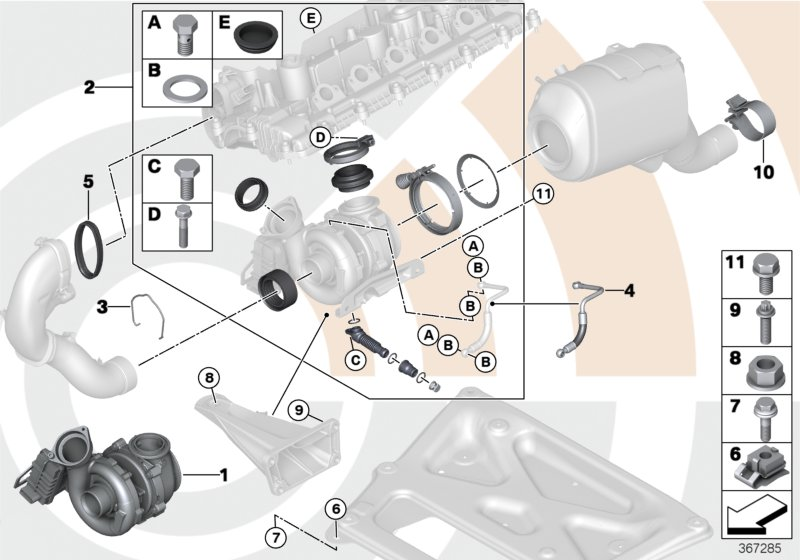 BorgWarner 11657796312 - Exch-turbo charger www.molydon.hr