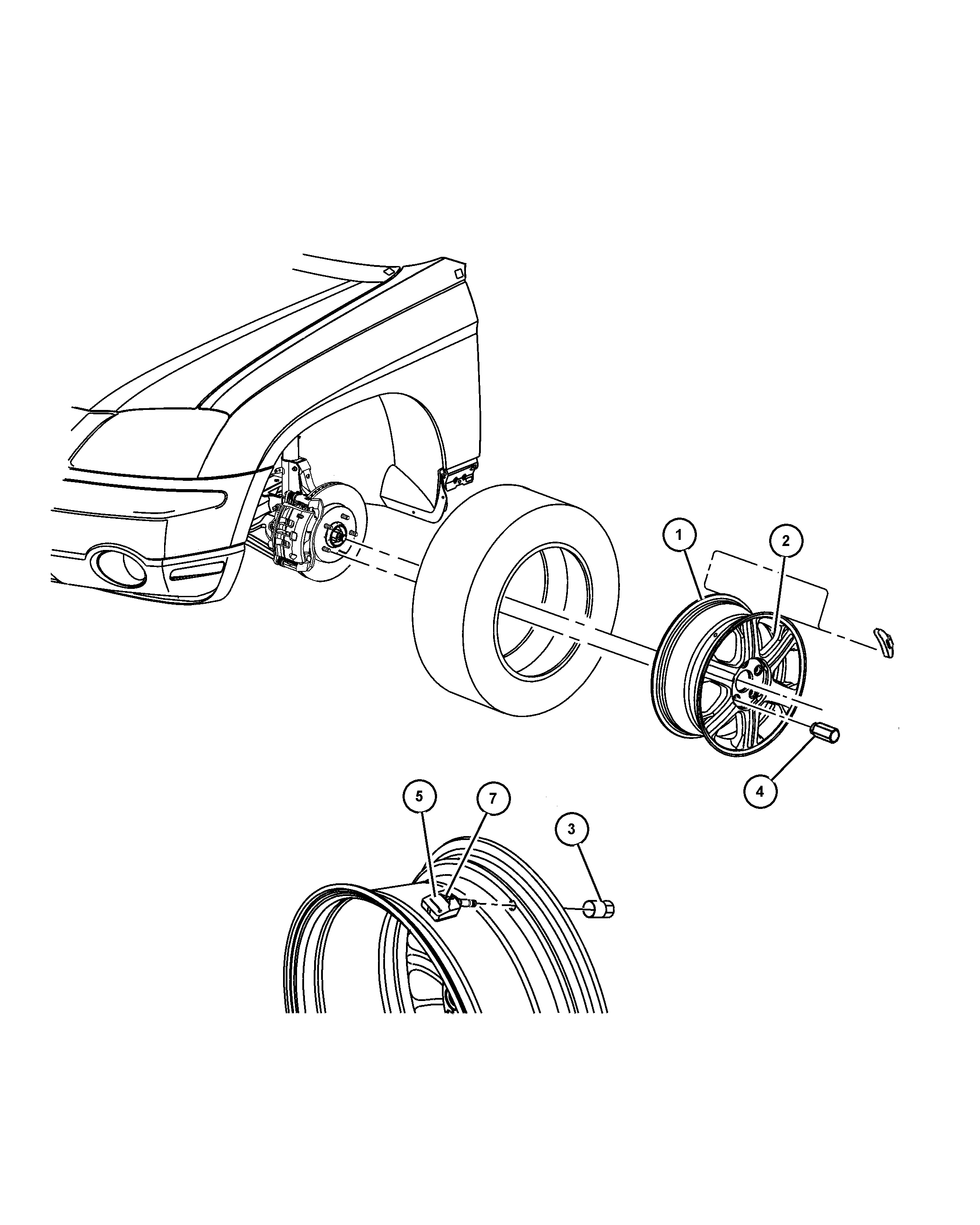 Dodge 52088 990AC - Senzor kotača, sistem za kontrolu pritiska u pneumaticima www.molydon.hr