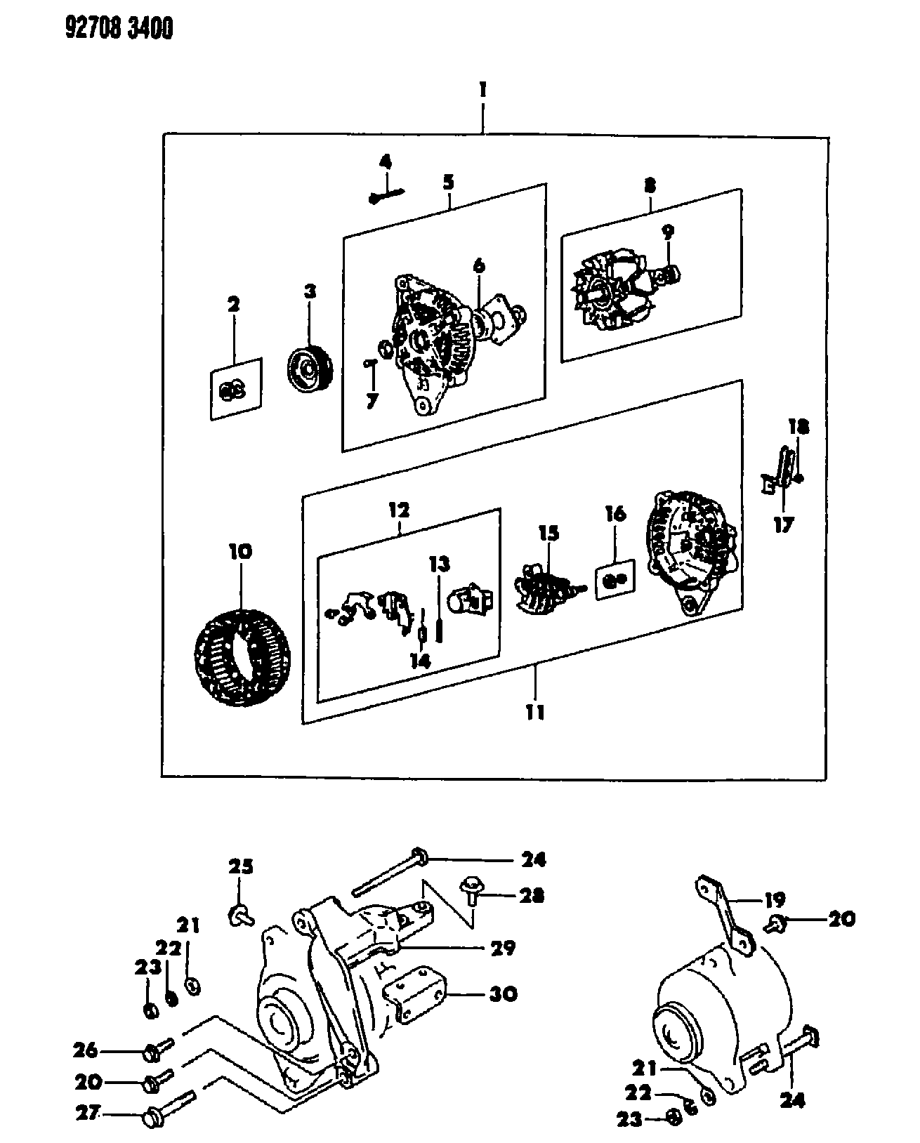 Mitsubishi MD12 0365 - Alternator www.molydon.hr