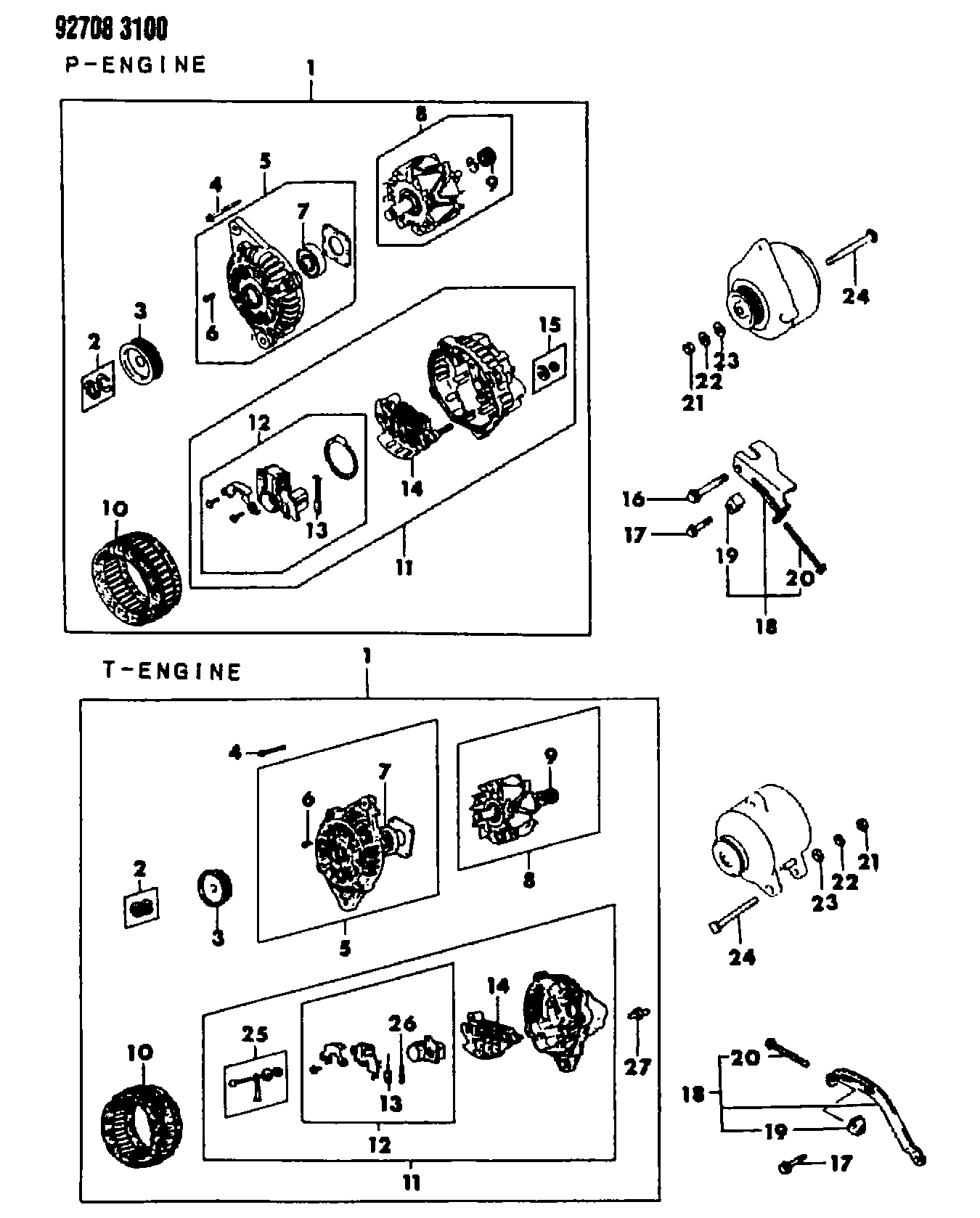 Mitsubishi MD 190819 - Alternator www.molydon.hr