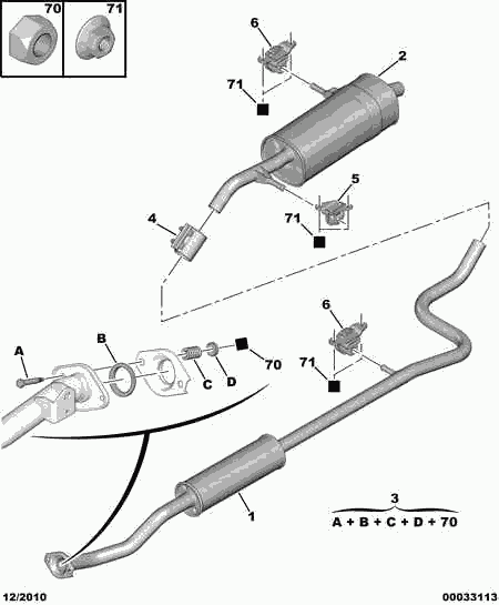 PEUGEOT 1730 46 - REPLACEMENT REAR SOUND-PROOFIN www.molydon.hr