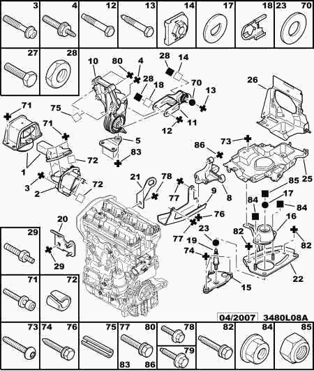 CITROEN 1839 91 - ENGINE MOUNTING BRACKET; RIGHT www.molydon.hr