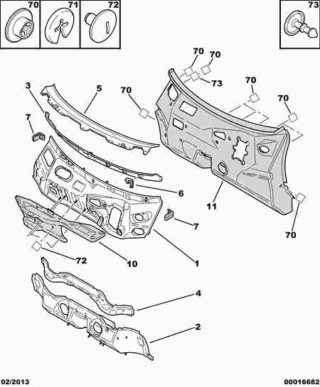 CITROEN 8103 96 - LATERAL REINFORCEMENT BRACKET www.molydon.hr