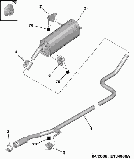 Talbot 1755 N1 - Čahura Ležaja, stabilizator www.molydon.hr