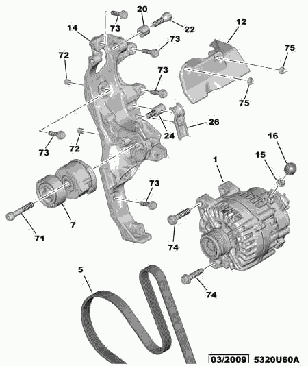 CITROËN/PEUGEOT 5705 KR - Alternator www.molydon.hr