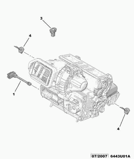 PEUGEOT 6445.YY - Senzor, temperatura unutrasnjeg prostora www.molydon.hr