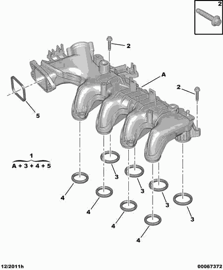 PEUGEOT 0361.N3 - Modul usisne Cijevi www.molydon.hr