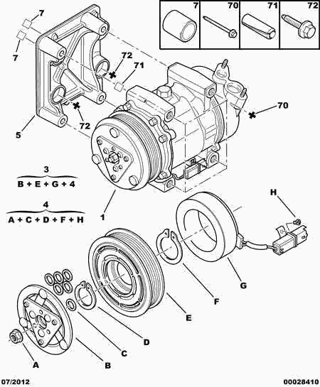 CITROËN 6453.QH - Kompresor, klima-Uređaj www.molydon.hr